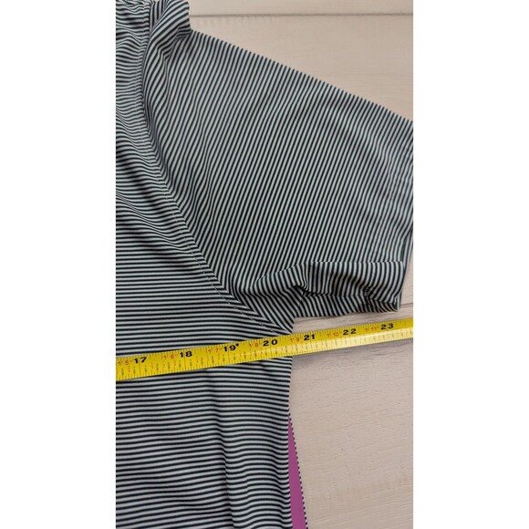 G/Fore Golf Polo Shirt Mens Medium Chileno Bay Striped Stretch Performance - Picture 5 of 8